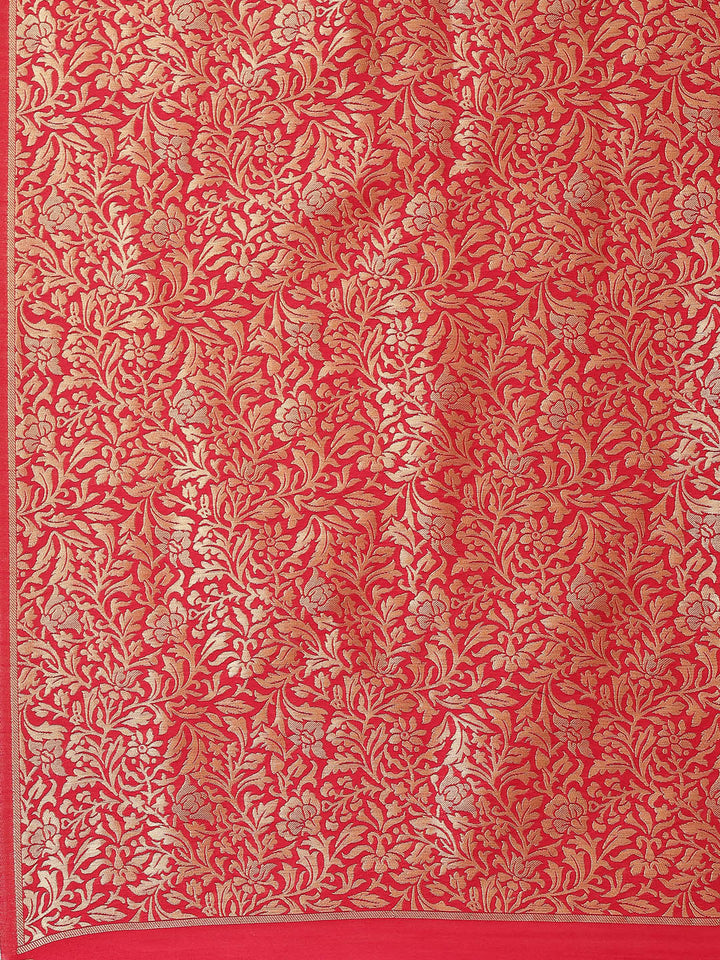 Brocade Zari Jaal Art Handloom Woven Saree