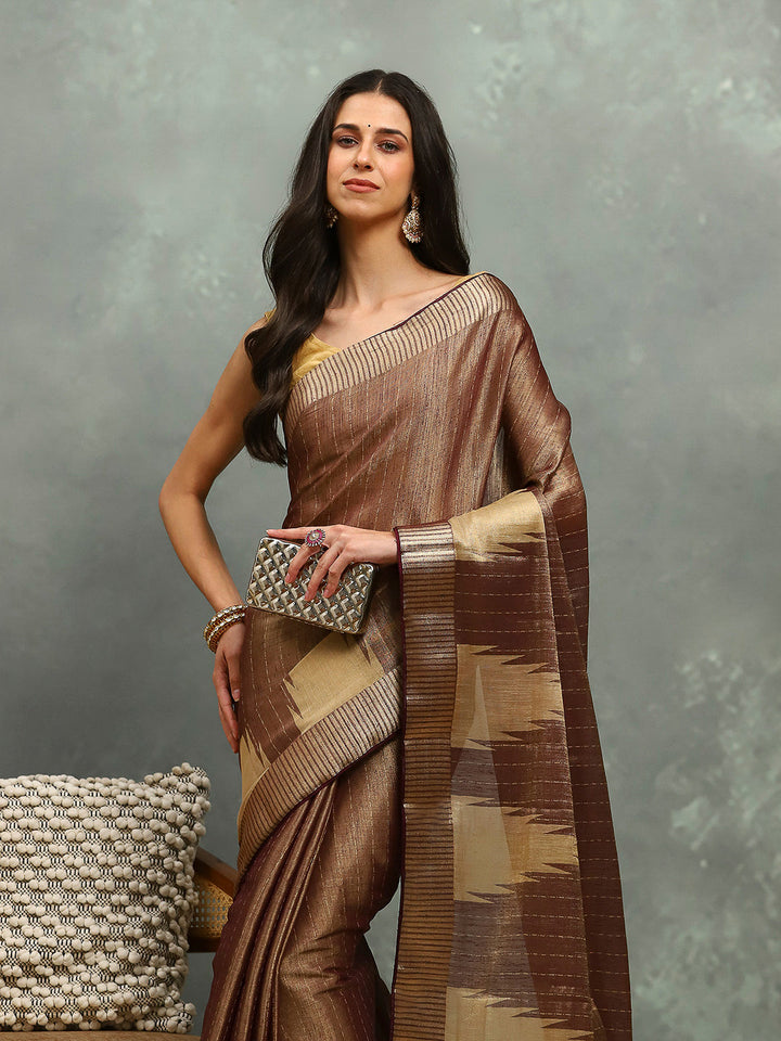 Zaari Border Art Silk Saree