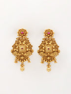 Gold Plated Necklace With Earrings