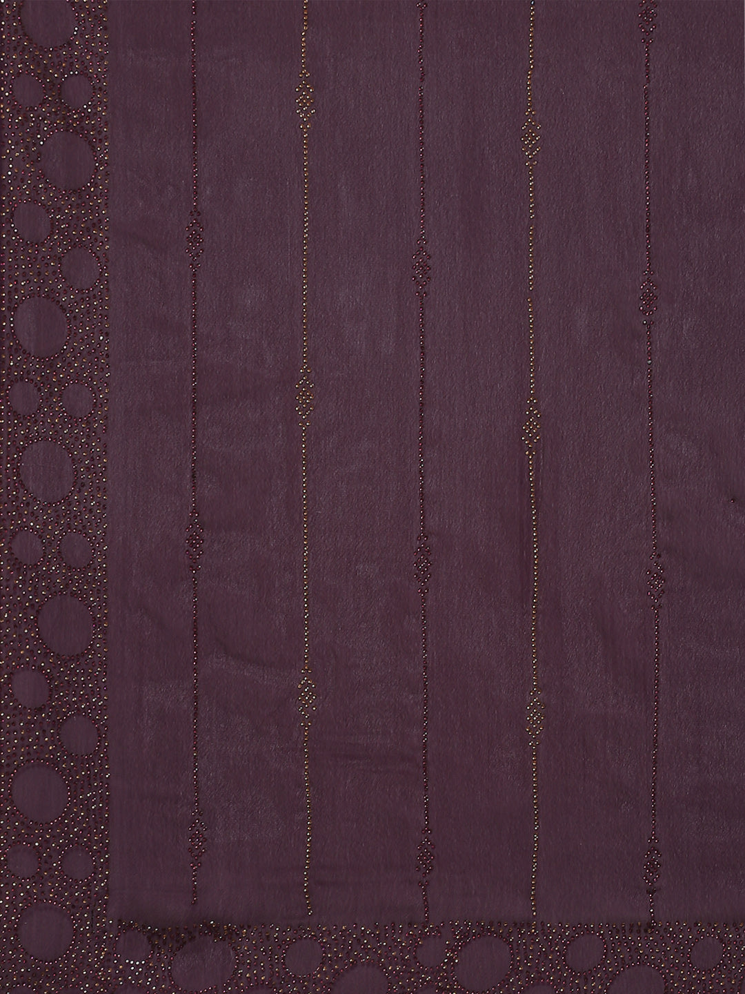 Stone Embroidered Satin Saree