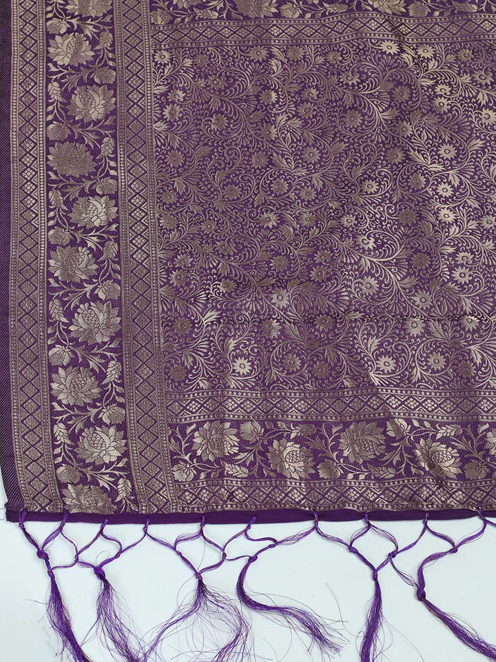 Plain Crepe Saree