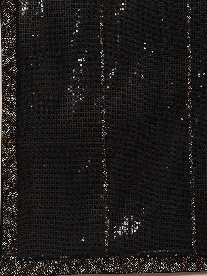 Sequin Embroidered Georgette Saree