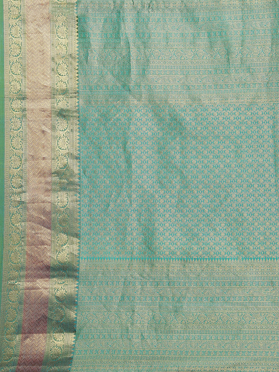 Resham Zari Border Booti Handloom Saree