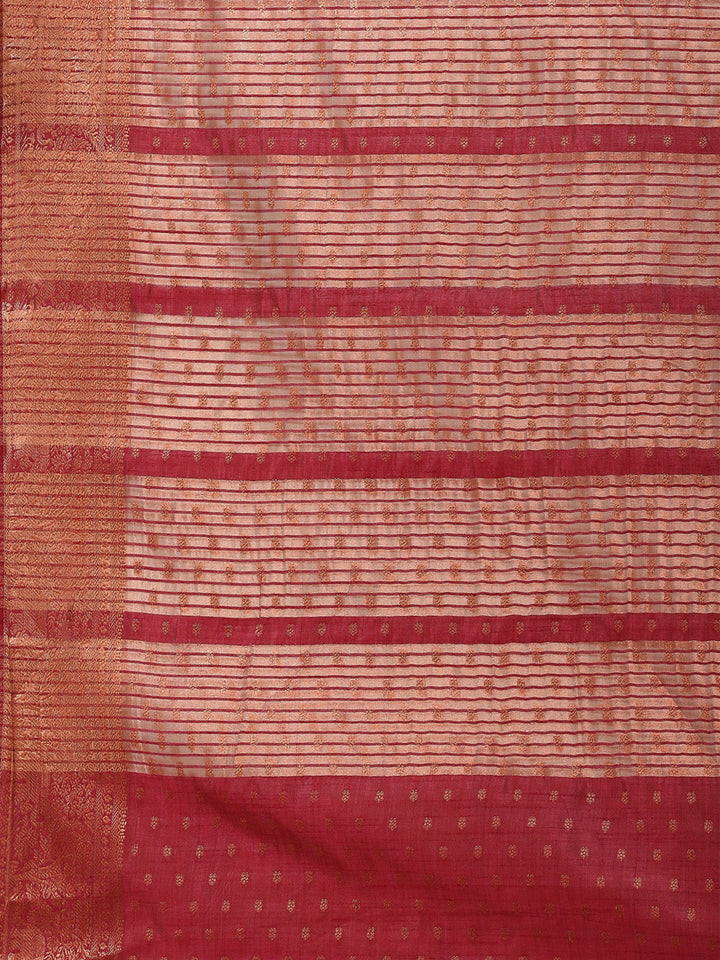 Zari Booti Woven Handloom Saree