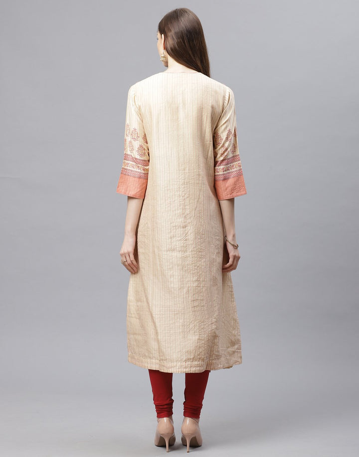 Straight Chanderi Kurta