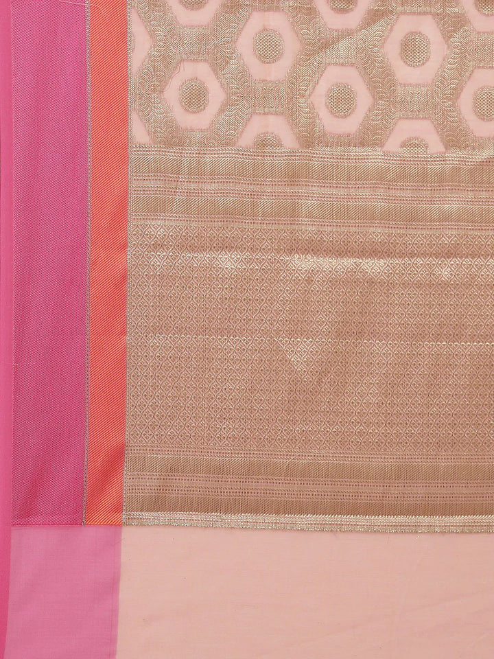 Zari Jaal Cotton Woven Saree
