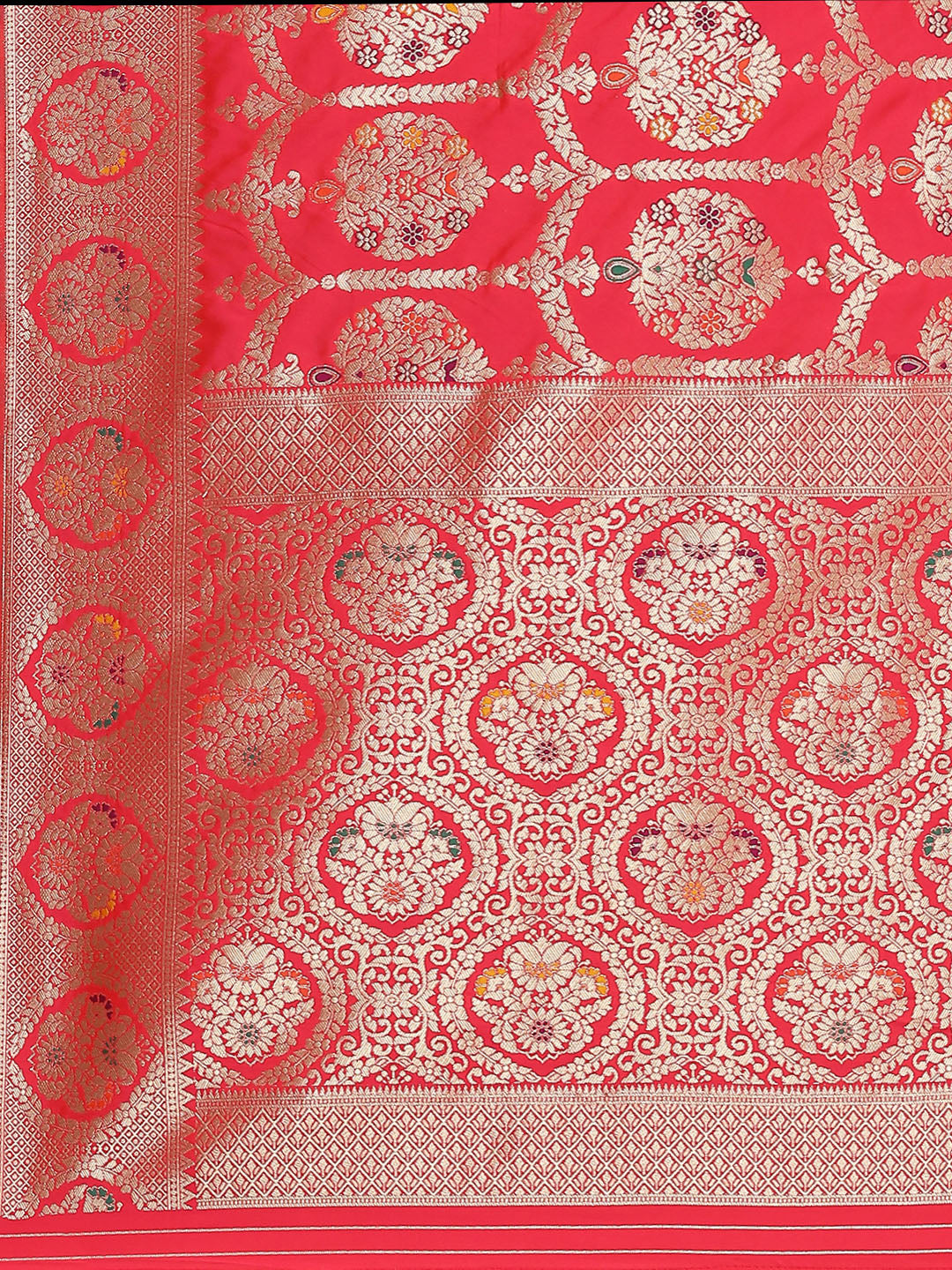 Zari Jaal Woven Art Silk Banarsi Saree