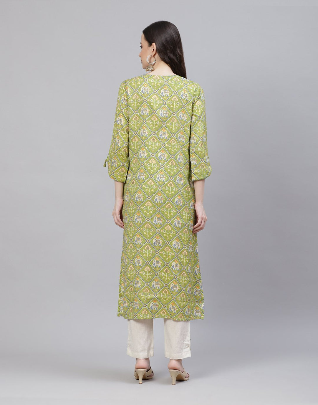 Printed Rayon Kurti With Pant