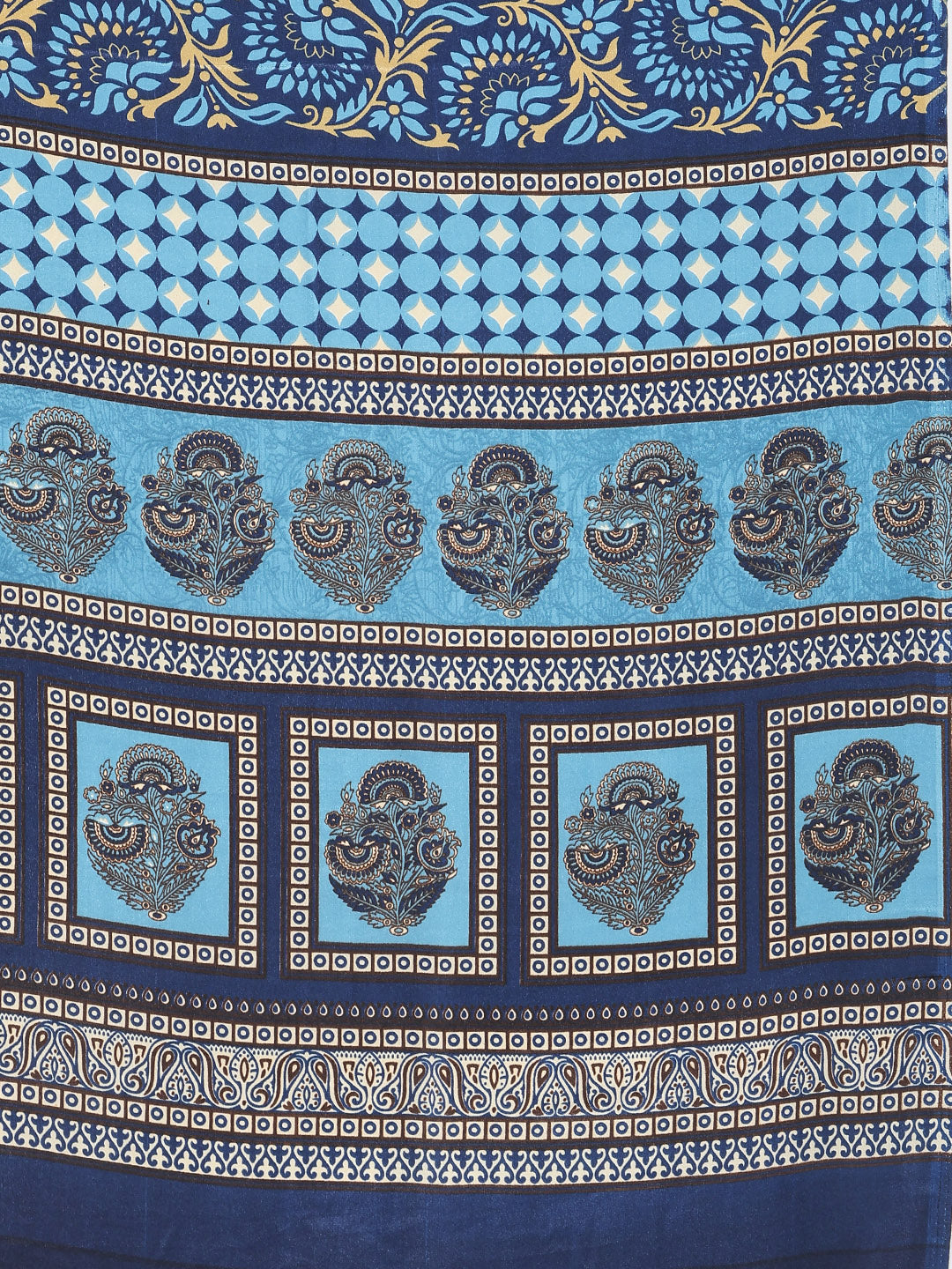 Floral Printed Crepe Woven Saree
