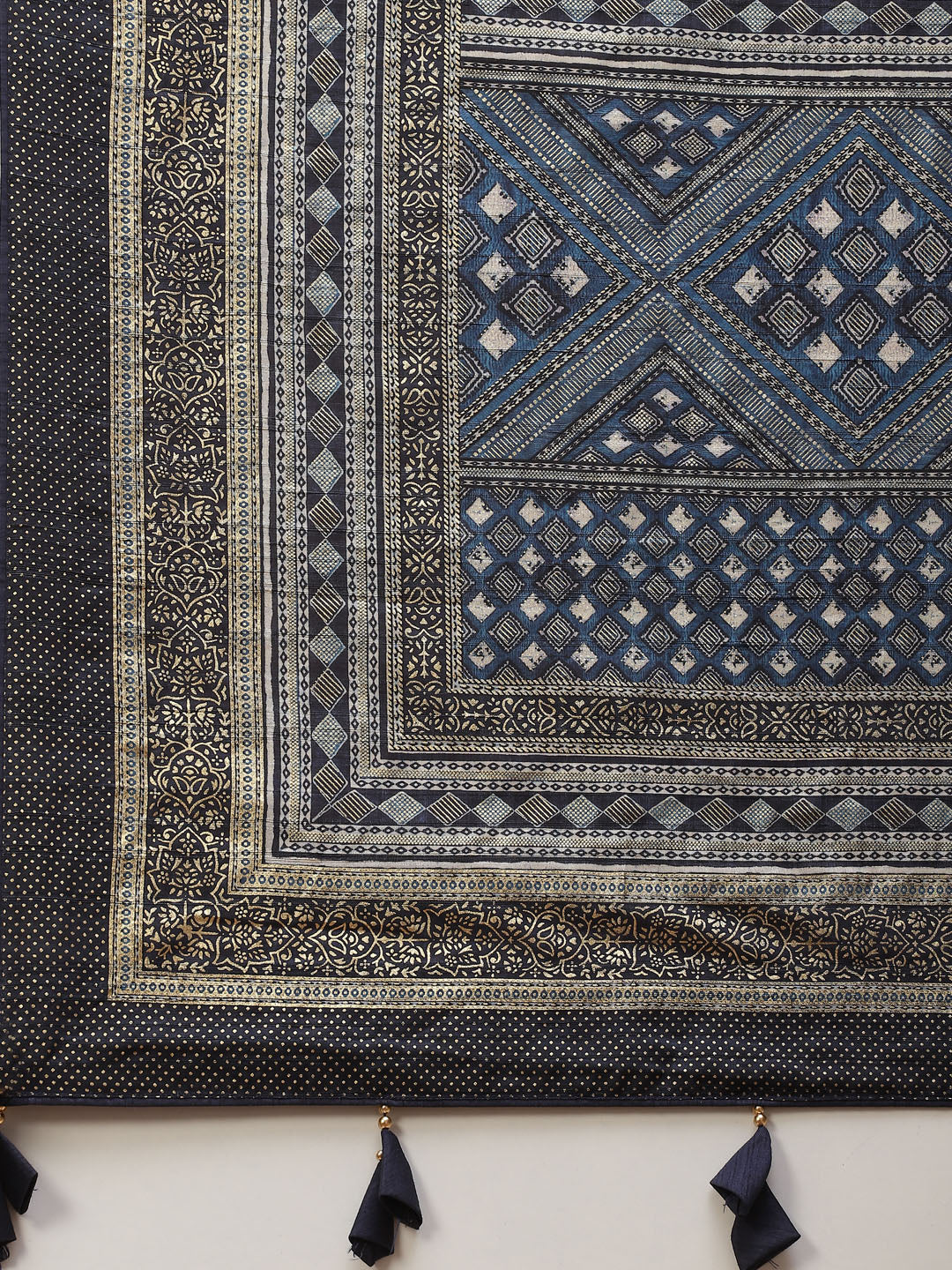 Abstract Printed Handloom Saree