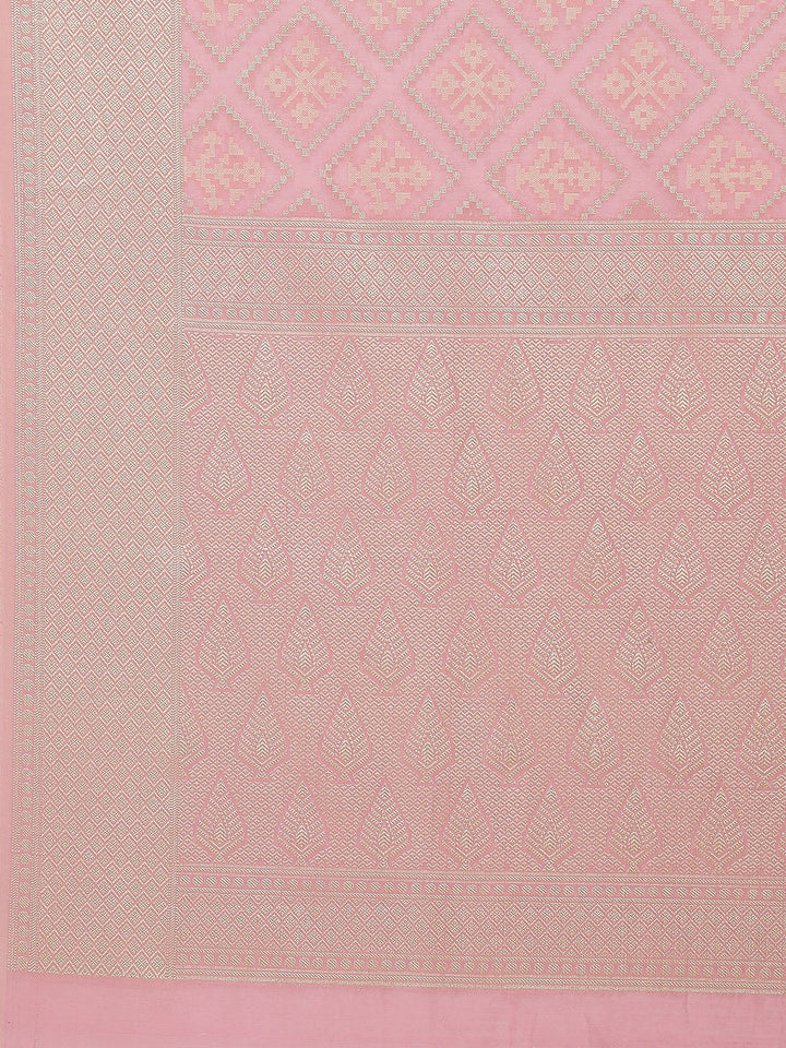 Zari Jaal Cotton Woven Saree