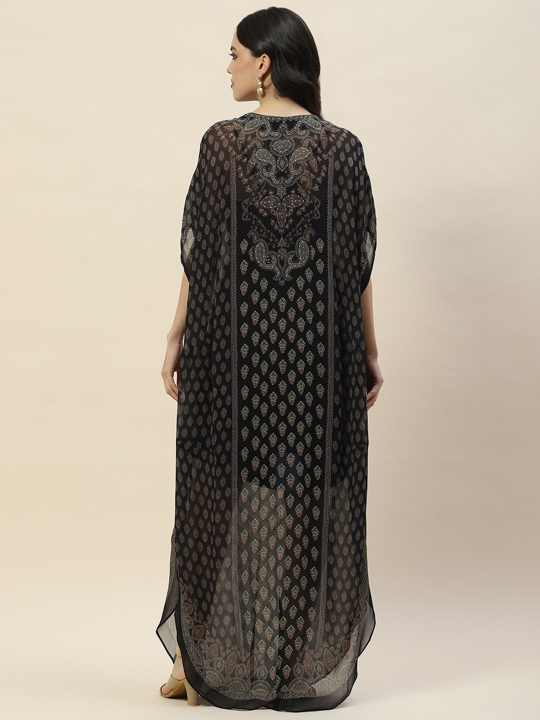 Digital Print Georgette Kaftan Kurta