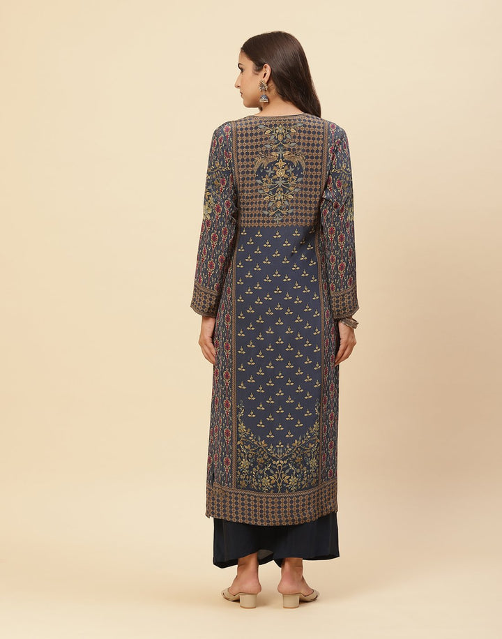 Digital Printed Crepe Salwar Kameez Stitched Suit With Georgette Dupatta