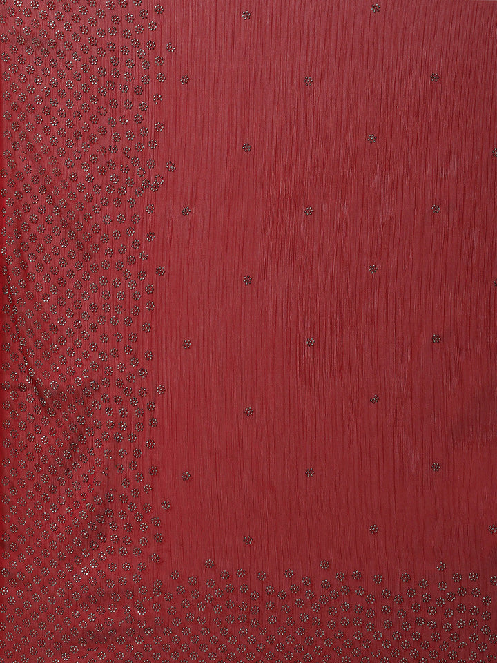 Swarovski Jaal Embroidered Crepe Saree