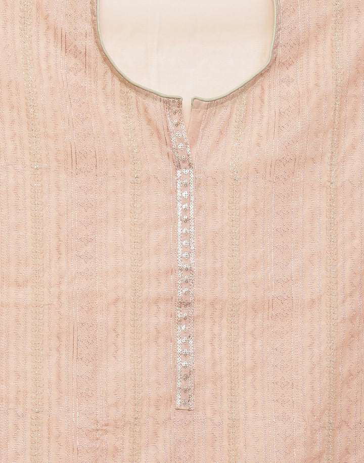 Chanderi Embroidered Suit Piece
