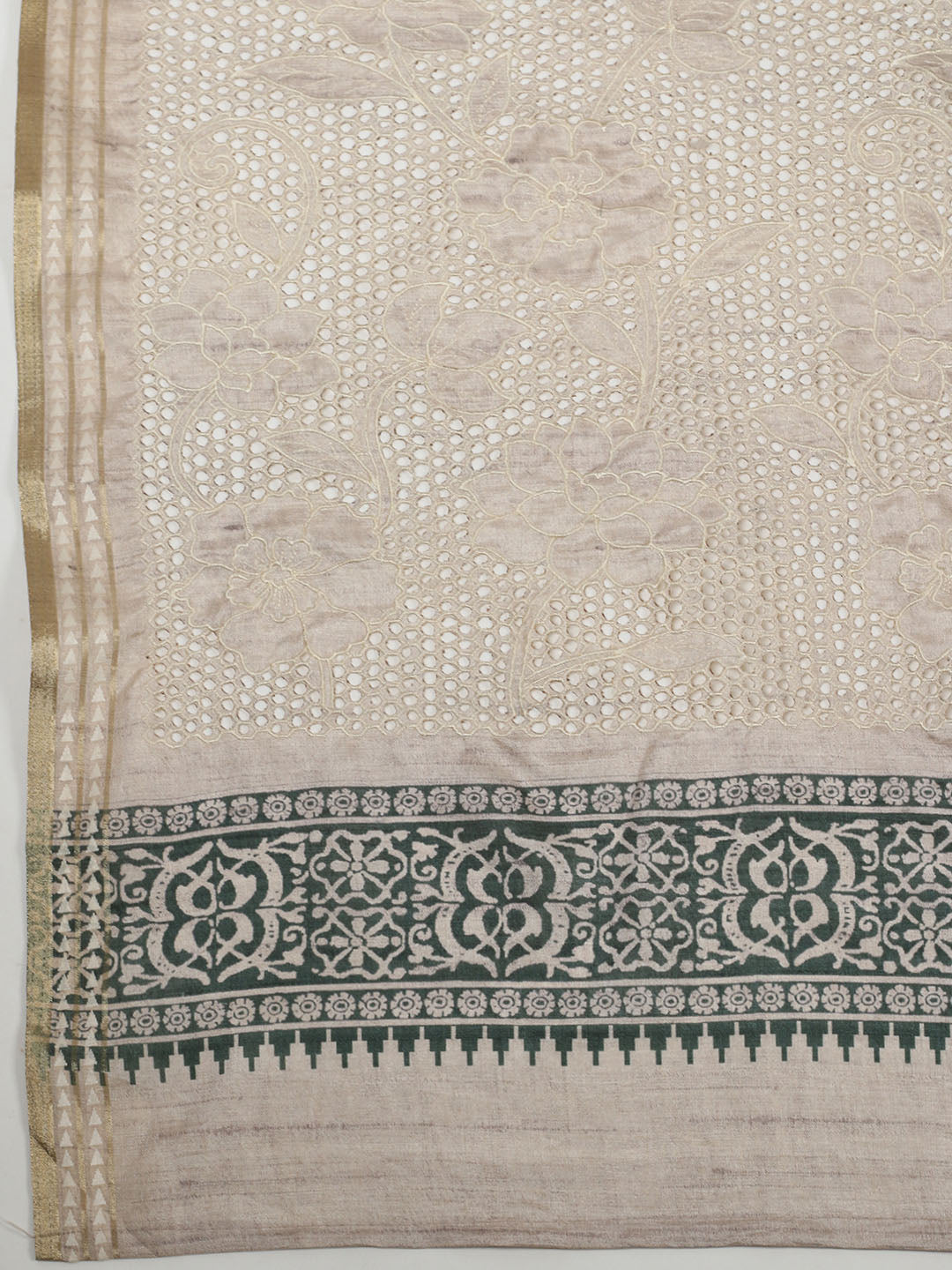 Printed Tussar Saree
