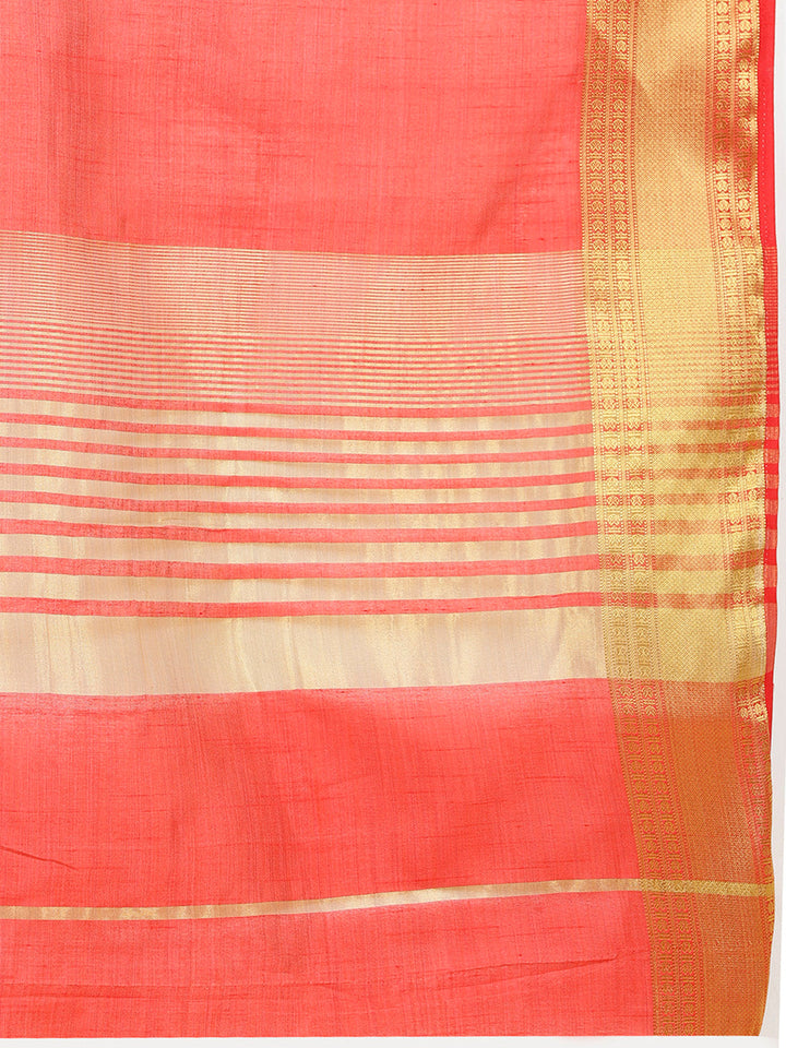 Zari Jaal Woven Handloom Saree