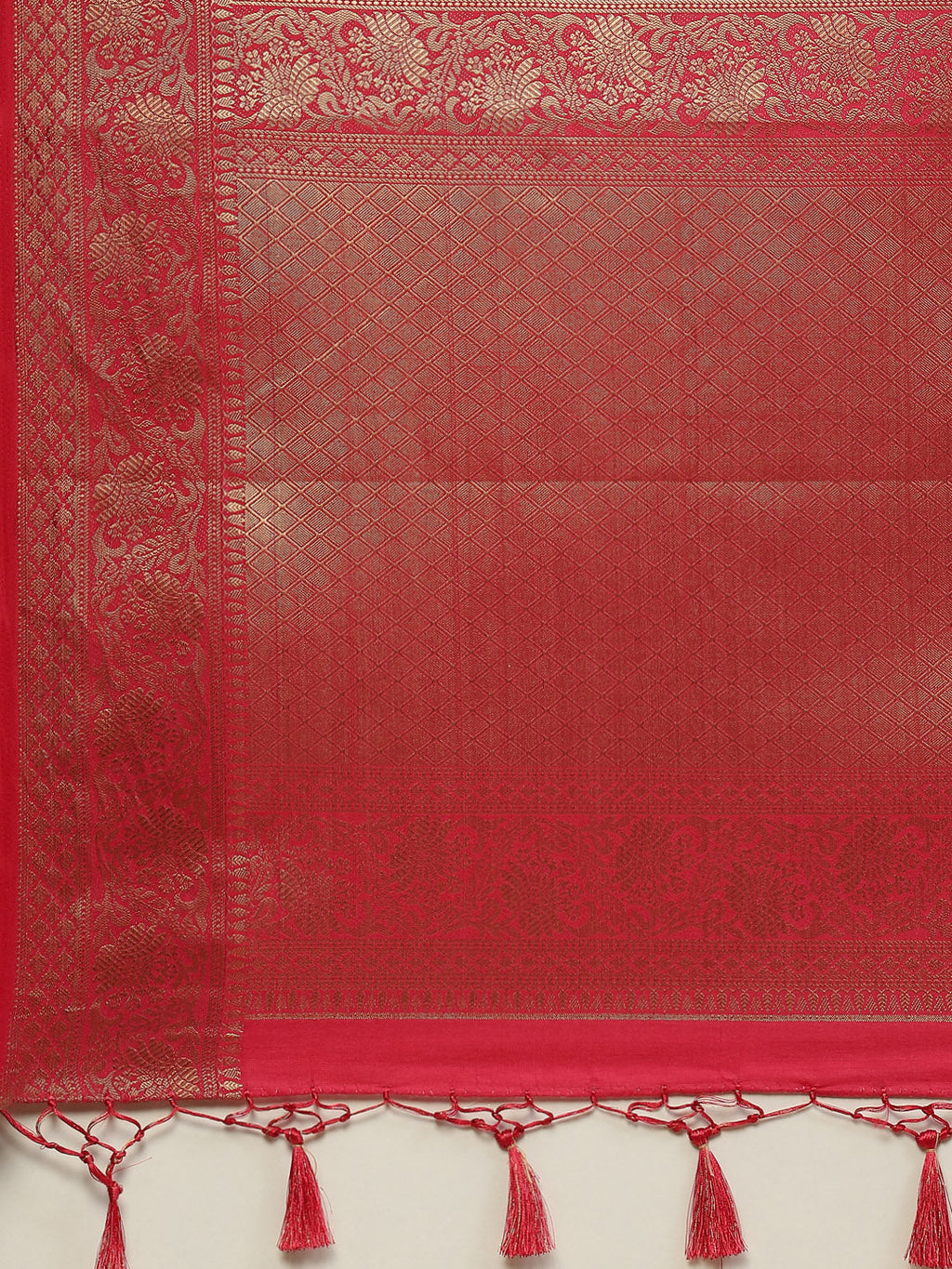 Zari Jaal Handloom Woven Saree
