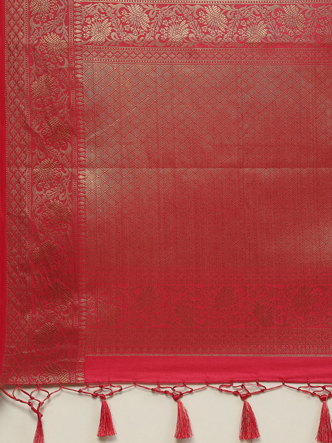 Zari Jaal Handloom Woven Saree