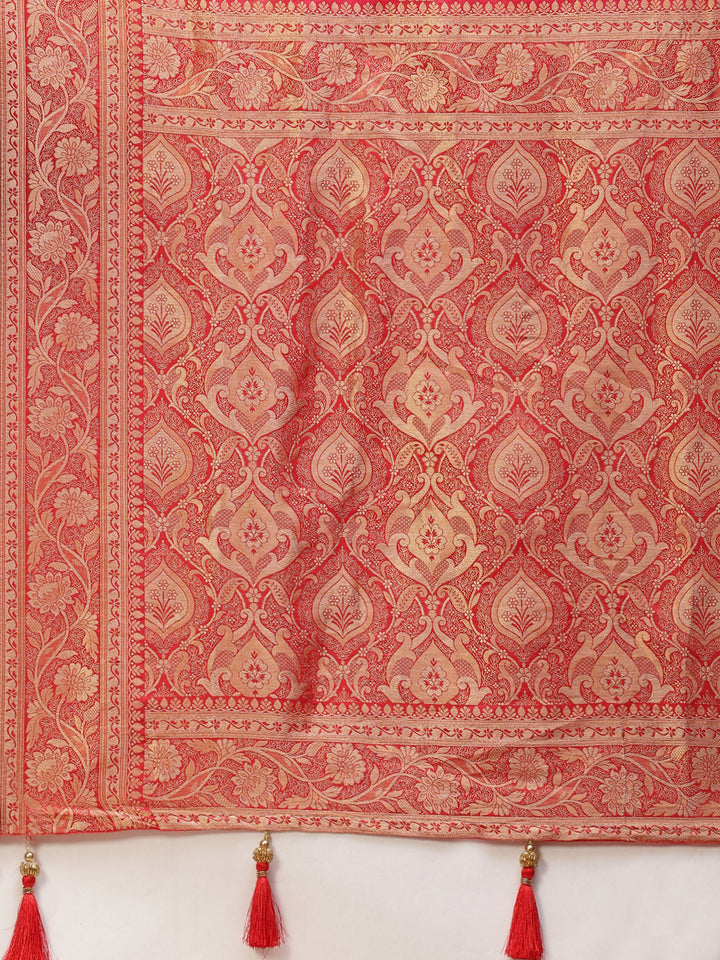 Zari Jaal Handloom Woven Saree