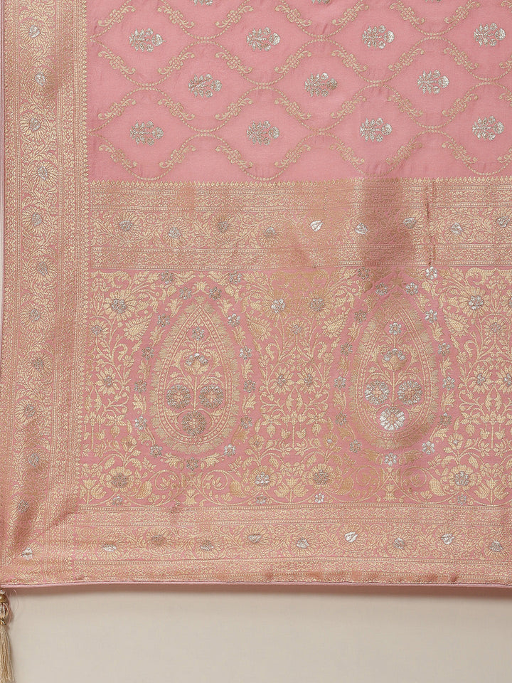 Zari Jaal Handloom Woven Saree