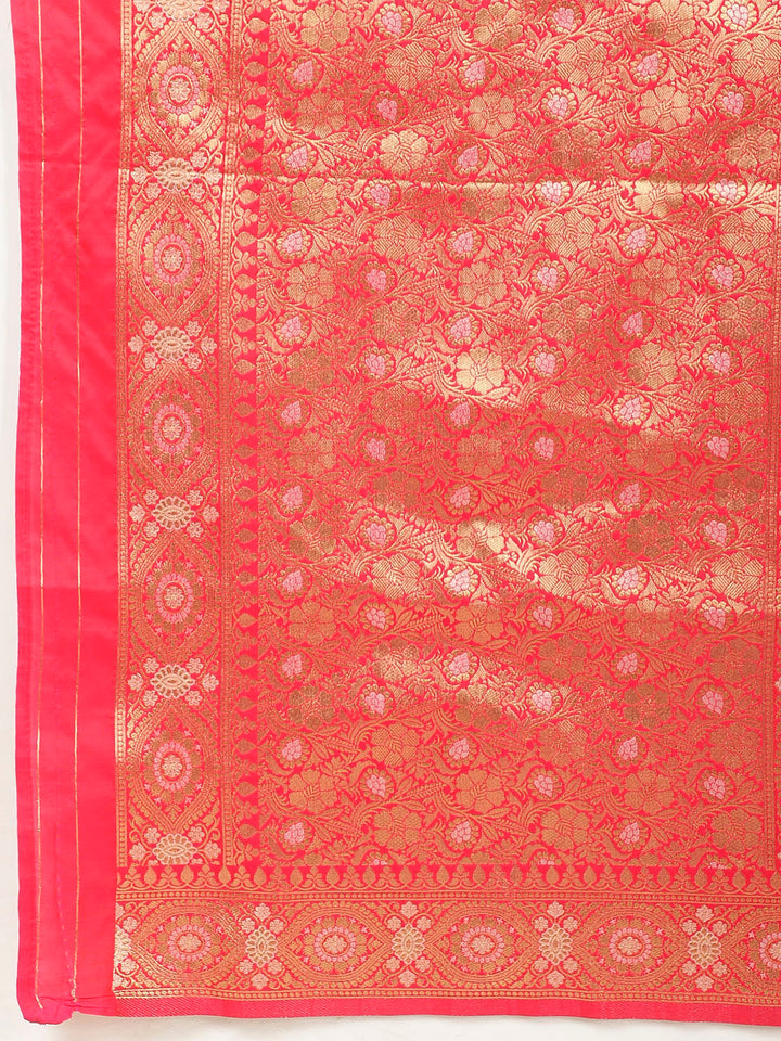Zari Booti Woven Banarsi Saree