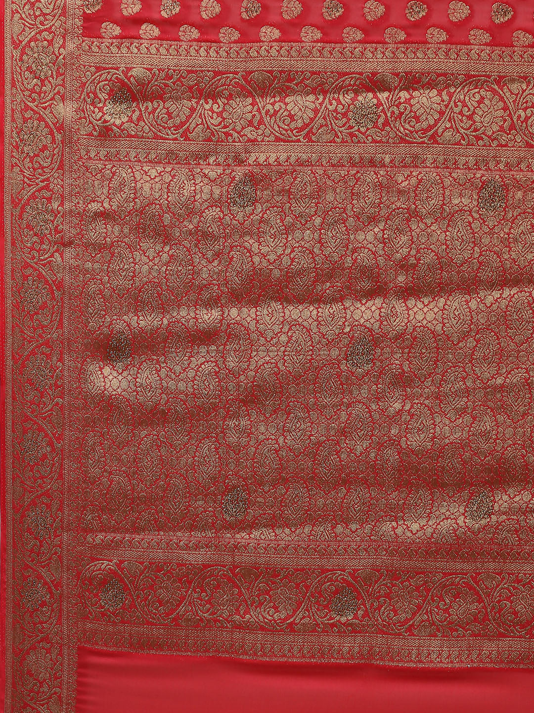Antique Booti Georgette Plain Saree