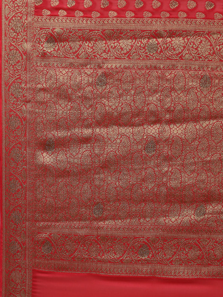 Antique Booti Georgette Plain Saree