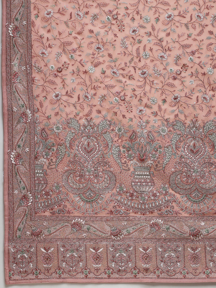 Resham Jaal Embroidery Georgette Saree