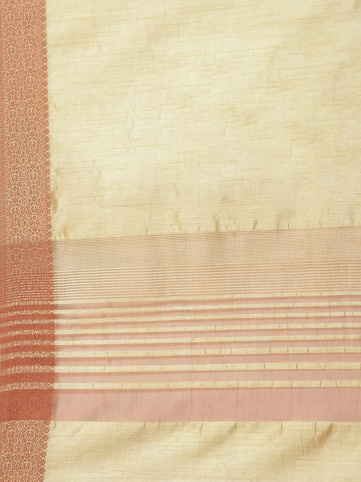 Zari Border Booti Handloom Woven Saree