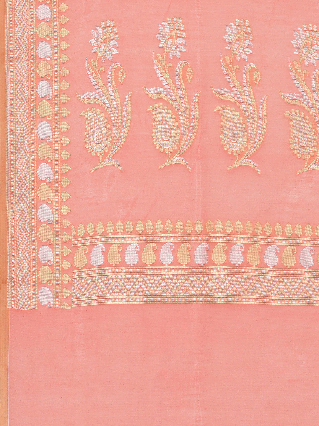Zig Zag Woven Cotton Saree