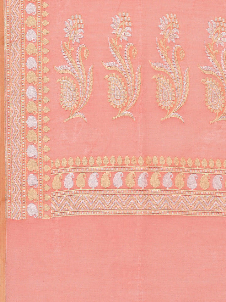 Zig Zag Woven Cotton Saree