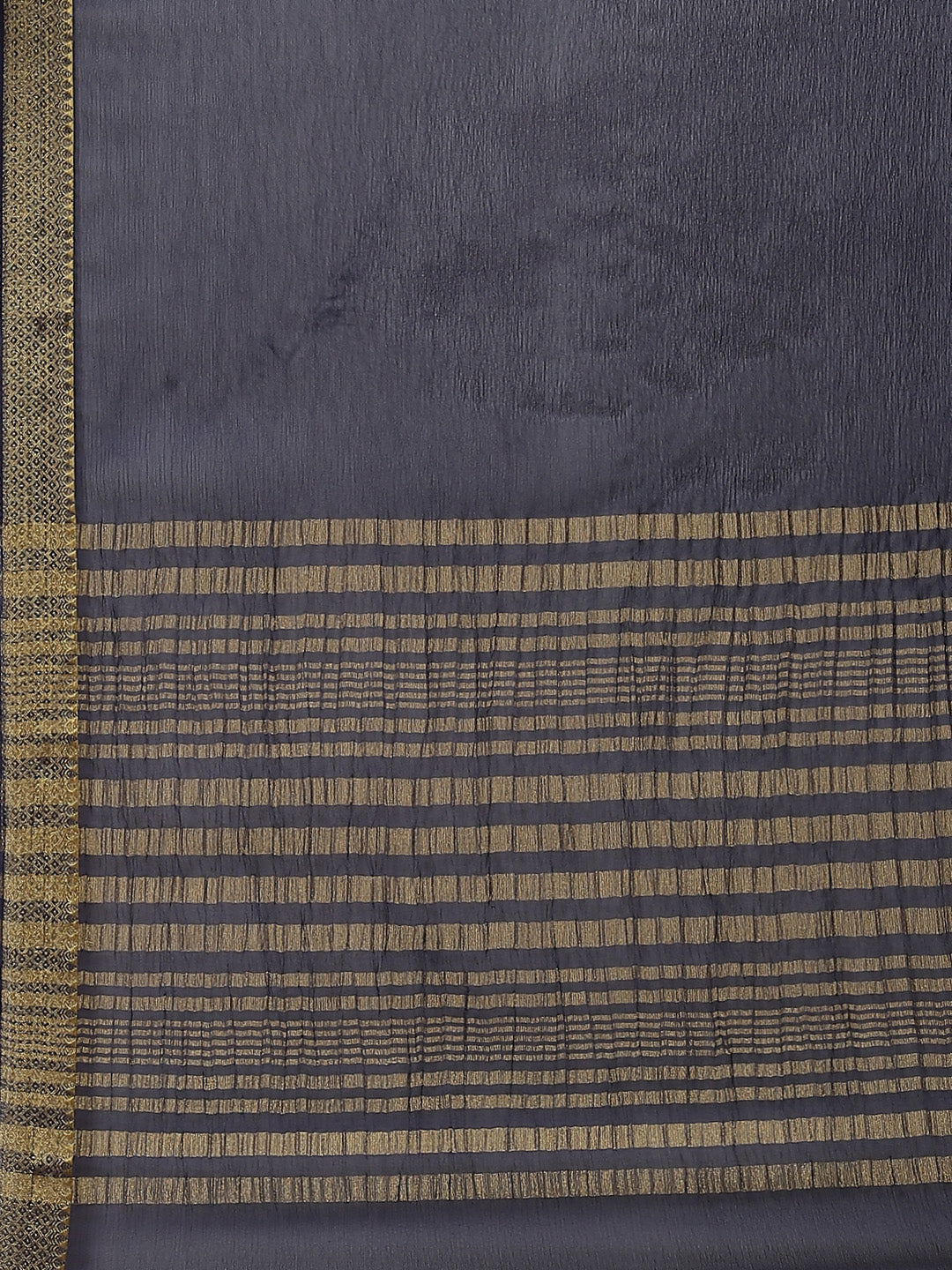 Piped Border Chiffon Plain Saree