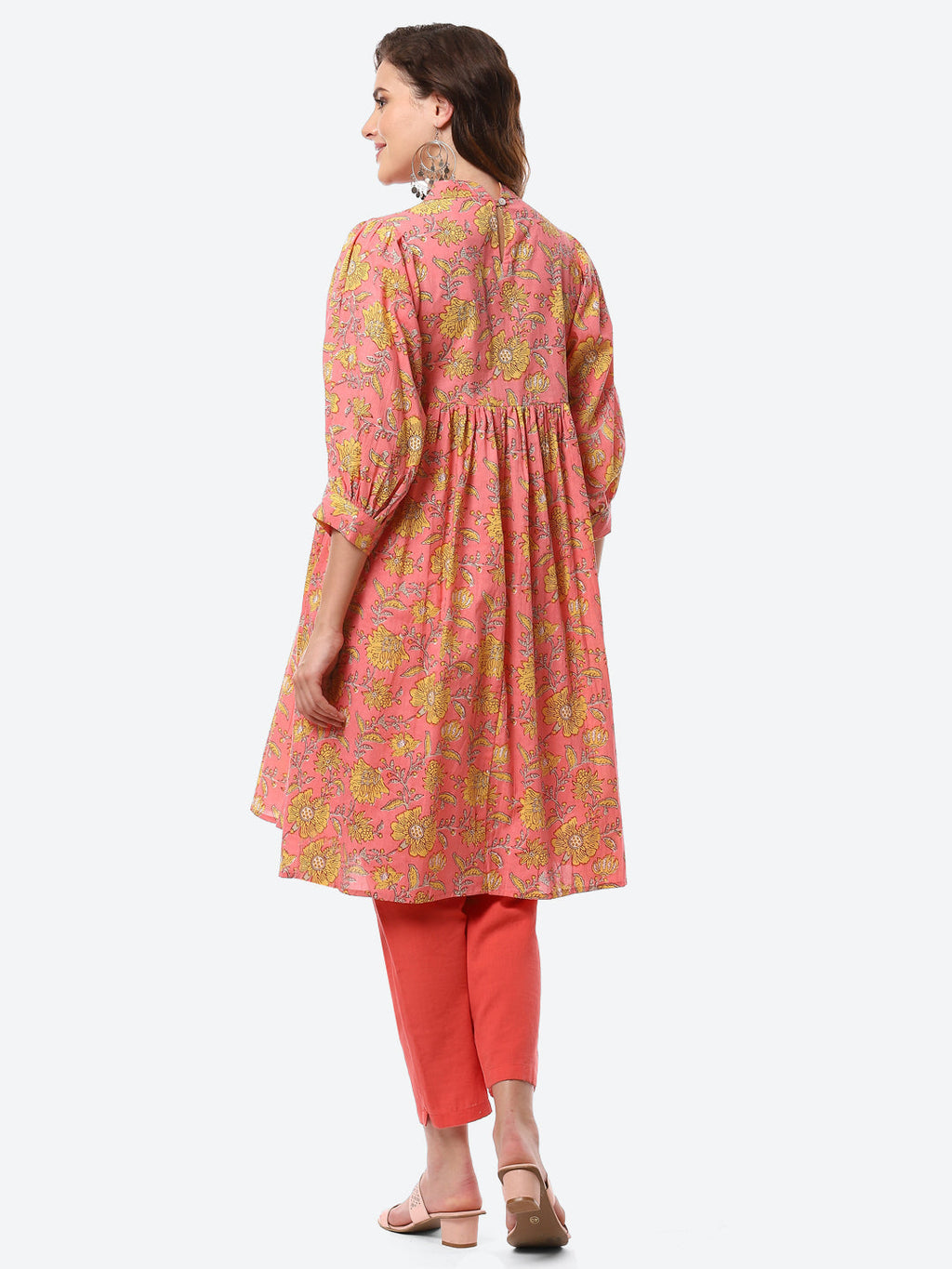 Floral Printed Cotton Kurti