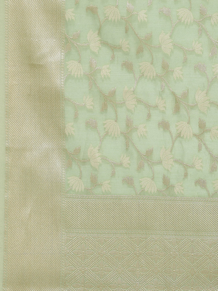 Floral Jaal Woven Cotton Saree