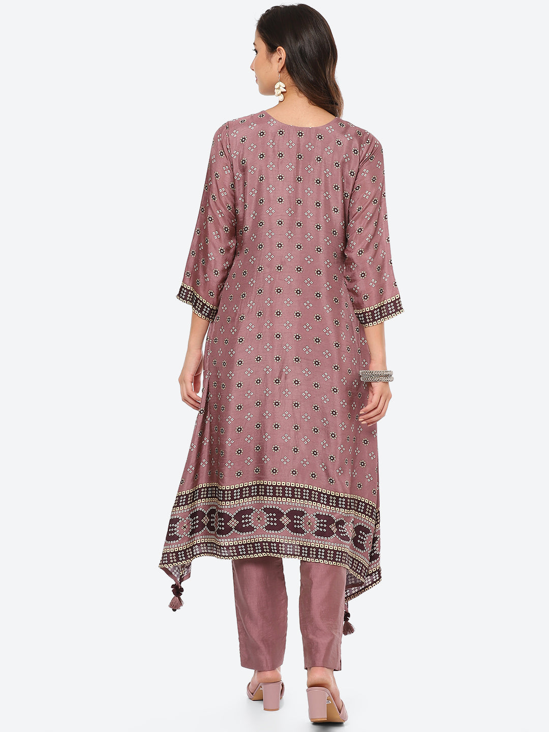 Printed Muslin Kurta With Pant