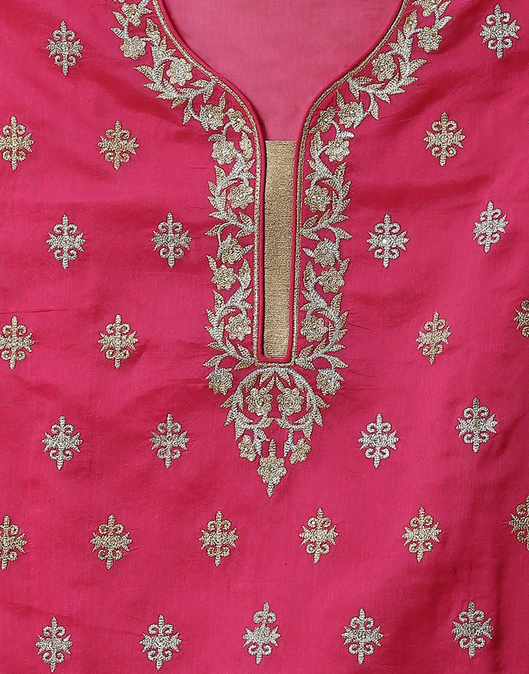 Chanderi Embroidered Suit Piece