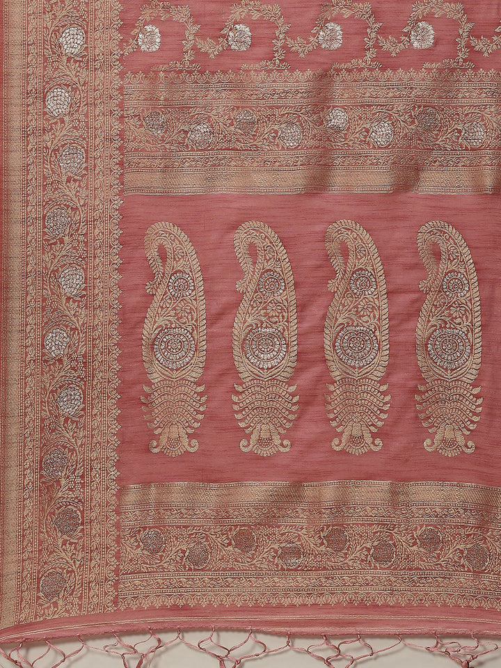 Zari Jaal Handloom Woven Saree