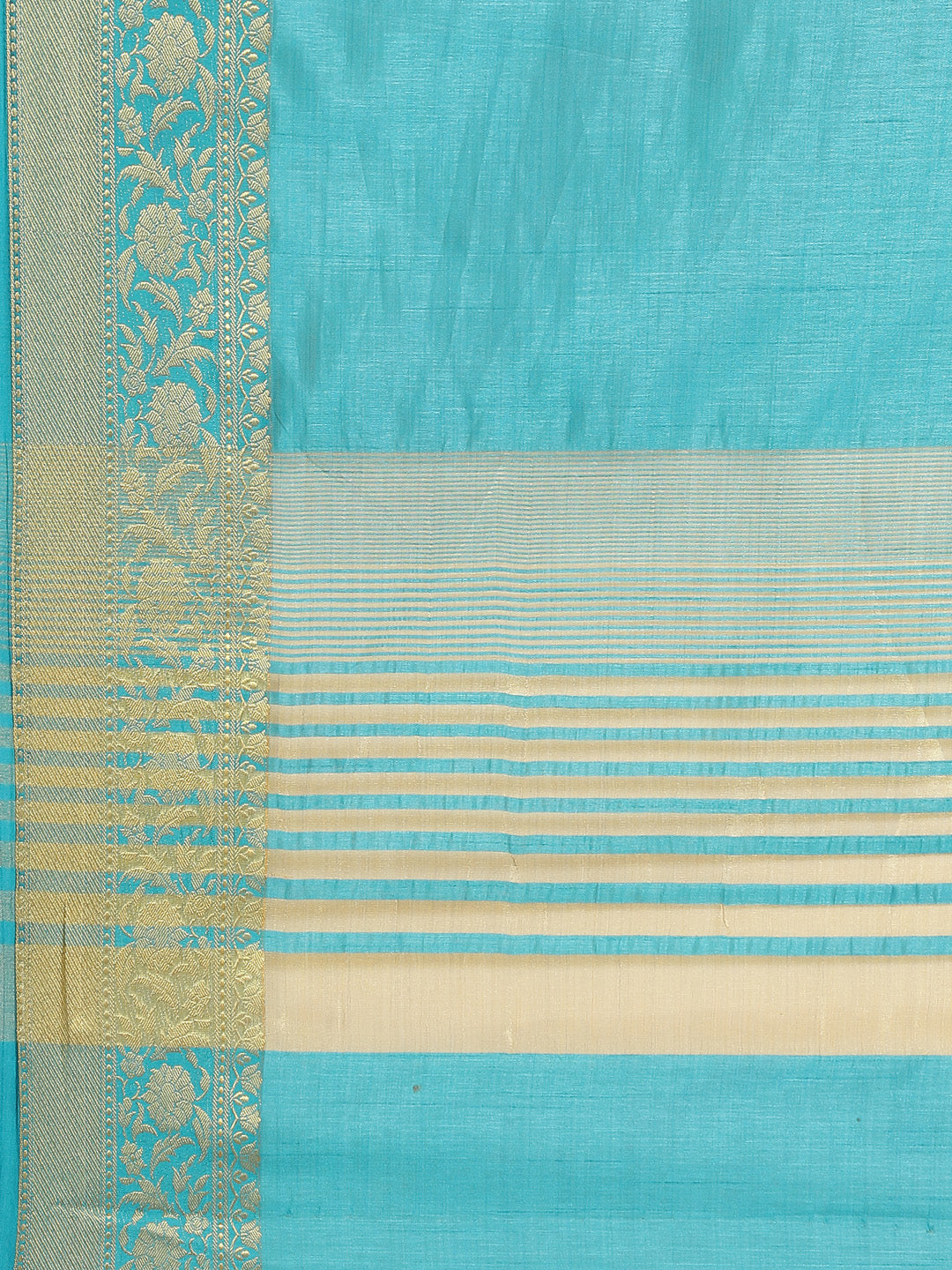 Plain Art Handloom Saree with  Zari Border