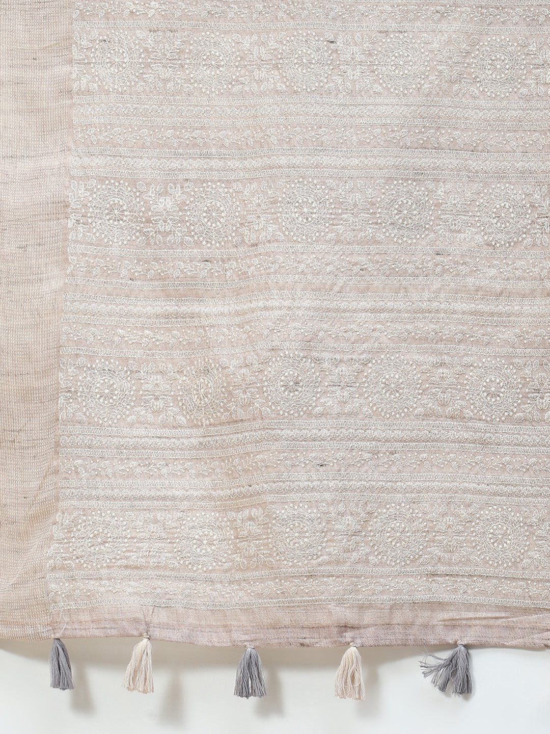 Plain Woven Tusser Saree