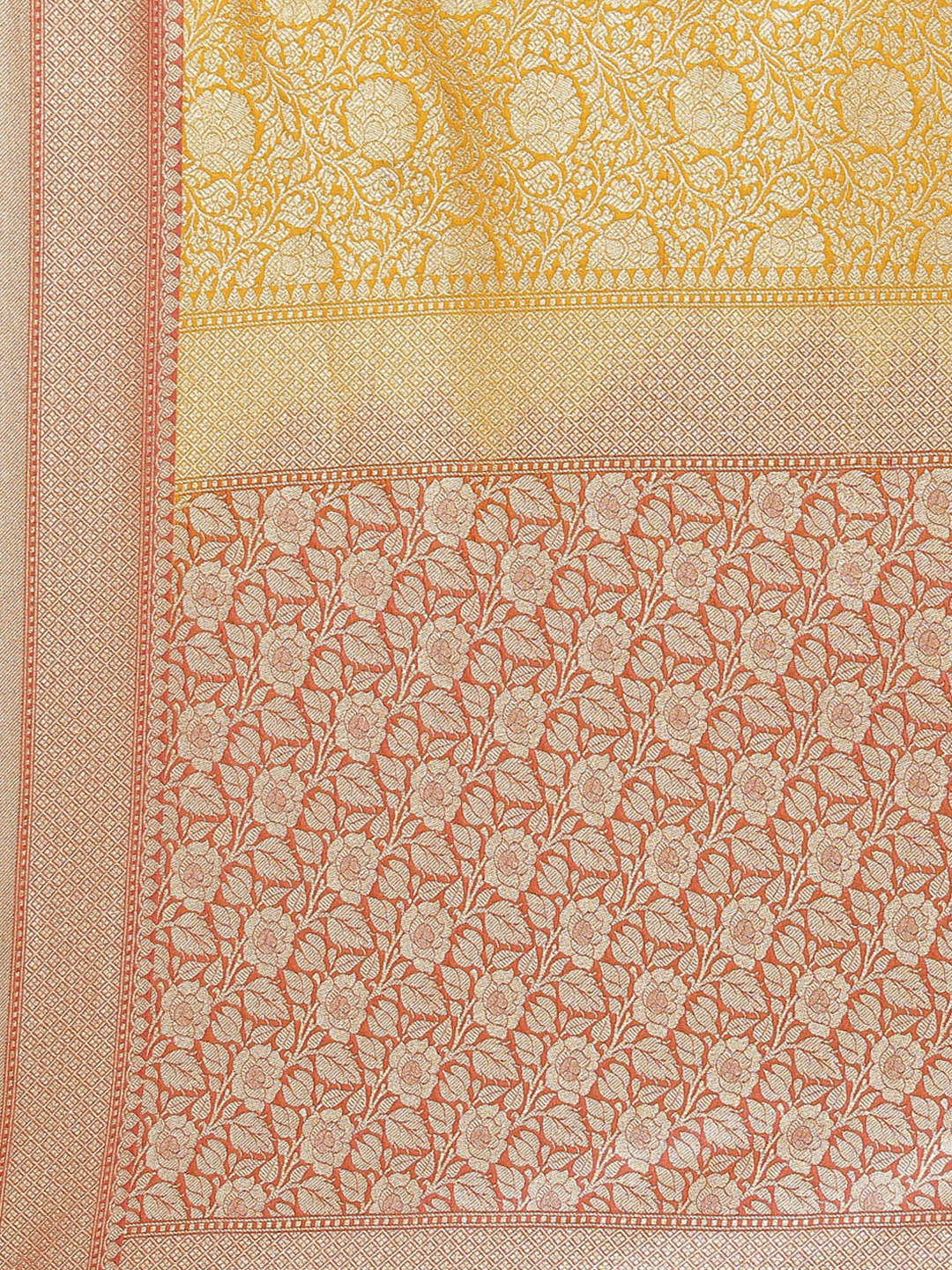 Zari Jaal Banarasi Woven Saree