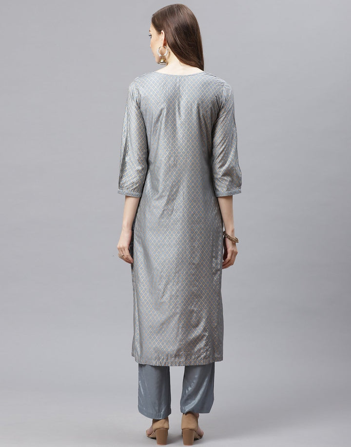 Chanderi Kurti Set