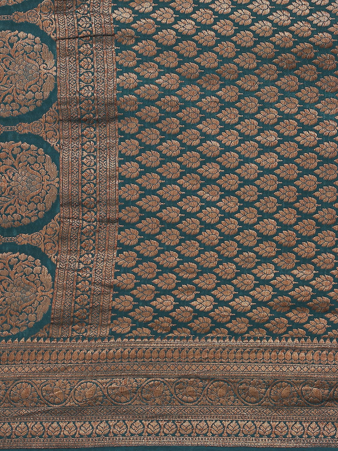 Zari Work Woven Crepe Saree