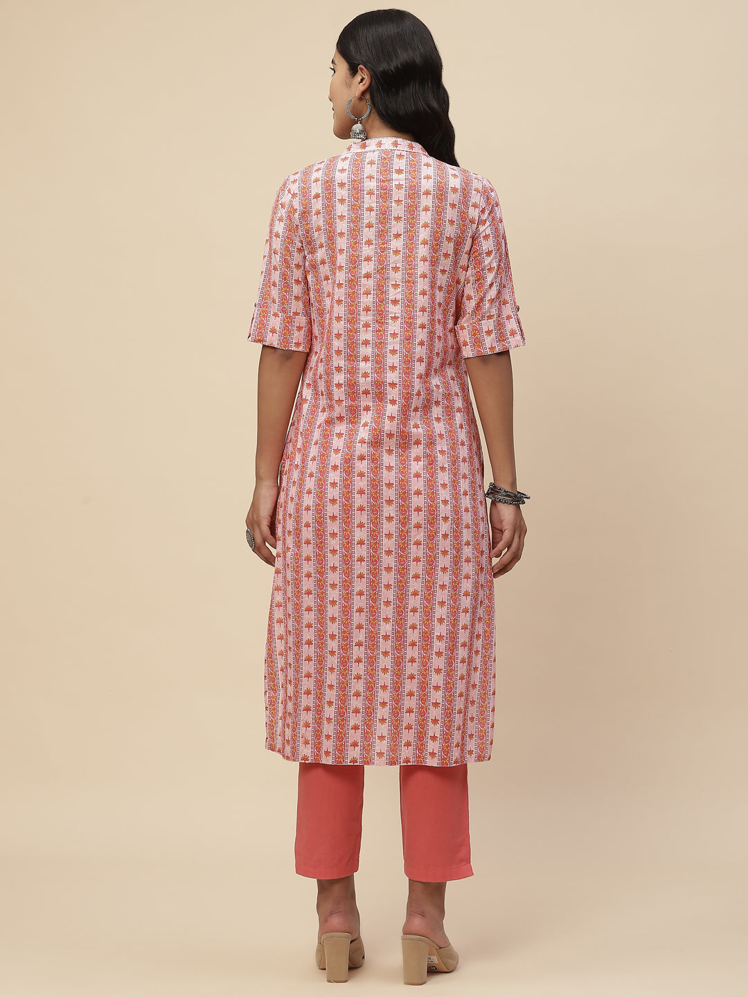 Floral Printed Cotton Kurta