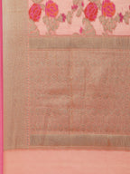 Floral Zari Jaal Cotton Woven Saree