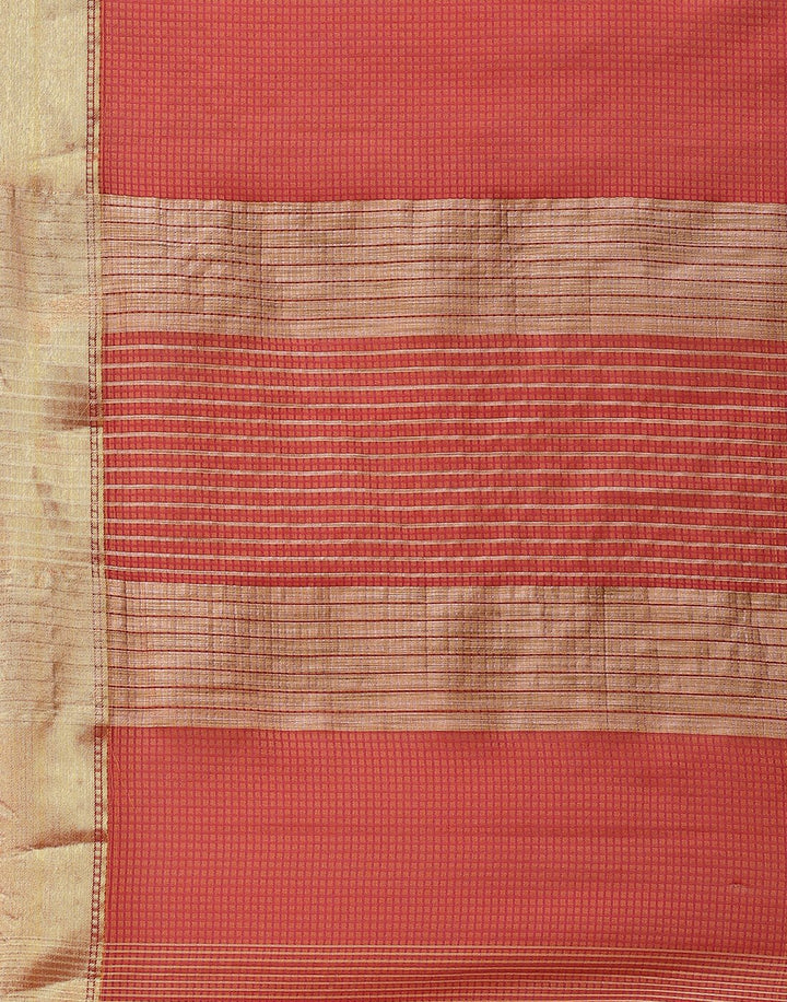 MBZ Meena Bazaar-Green Art Handloom Woven Saree
