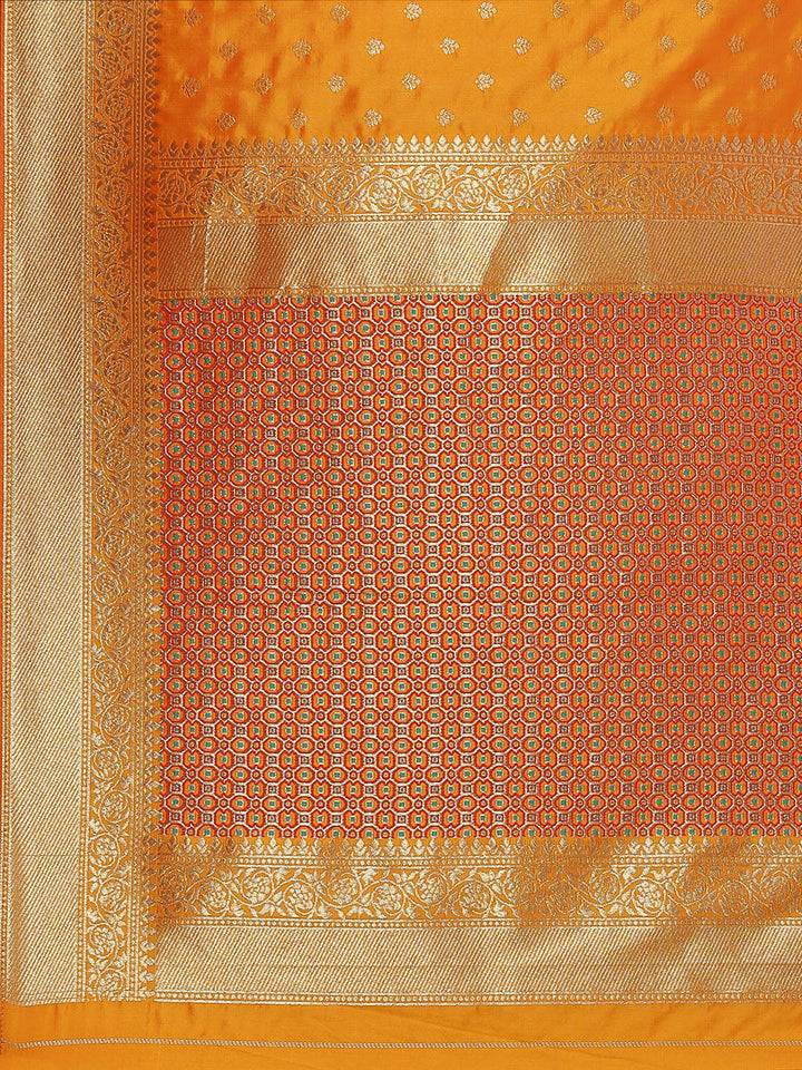 Zari Booti Woven Art Silk Banarsi Saree