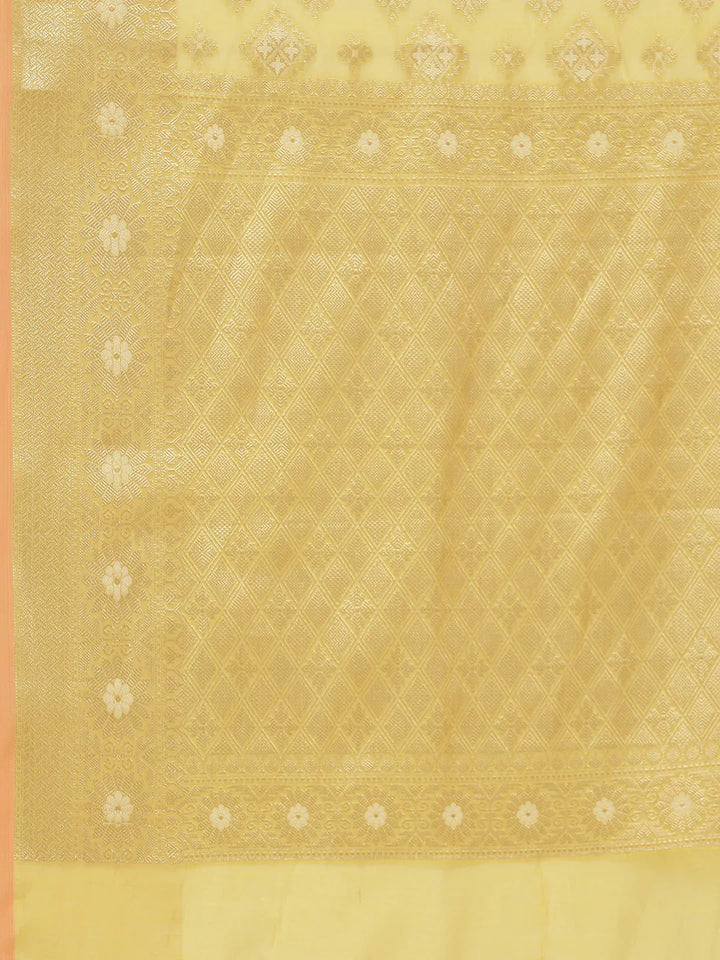 Zari Booti Cotton Woven Saree