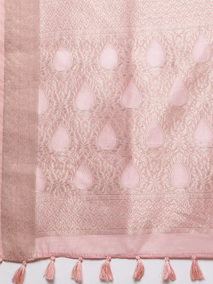 Floral Printed Cotton Chanderi Saree