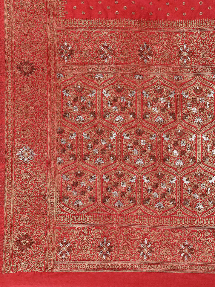 Zari Booti Handloom Woven Saree